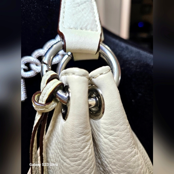 MICHAEL Michael Kors Ivory Leather Double Pocket Zip Hobo - Picture 10 of 16